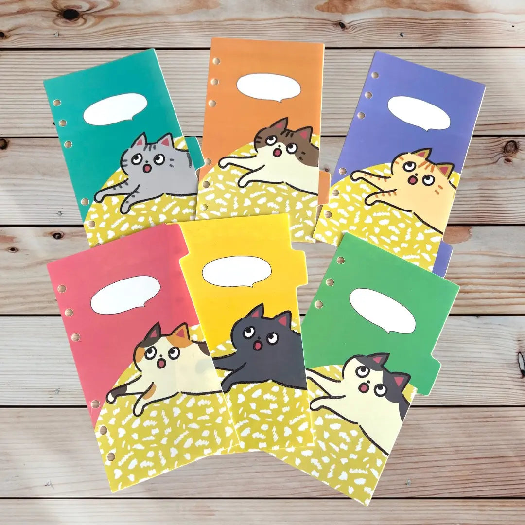 ねこヘルプ手帳リフィル⑥| インデックス5枚 もしもshop Helmo