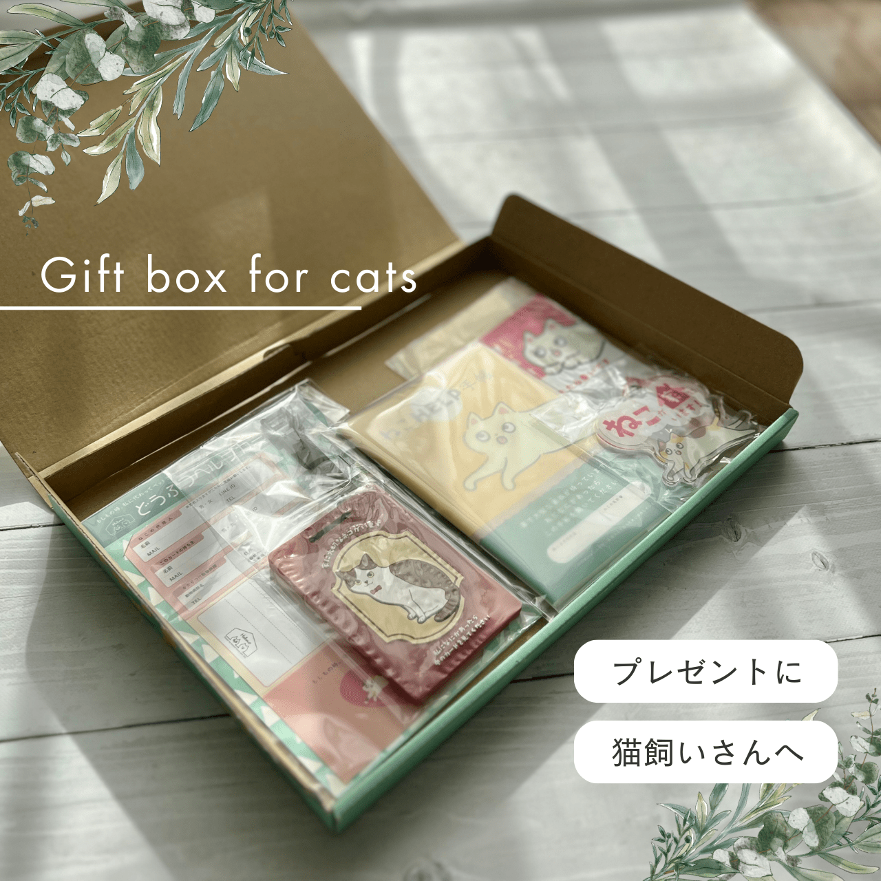 ねことの暮らし安心BOX|ギフトにもおすすめ!大切な猫のための準備セット - もしもshop Helmo