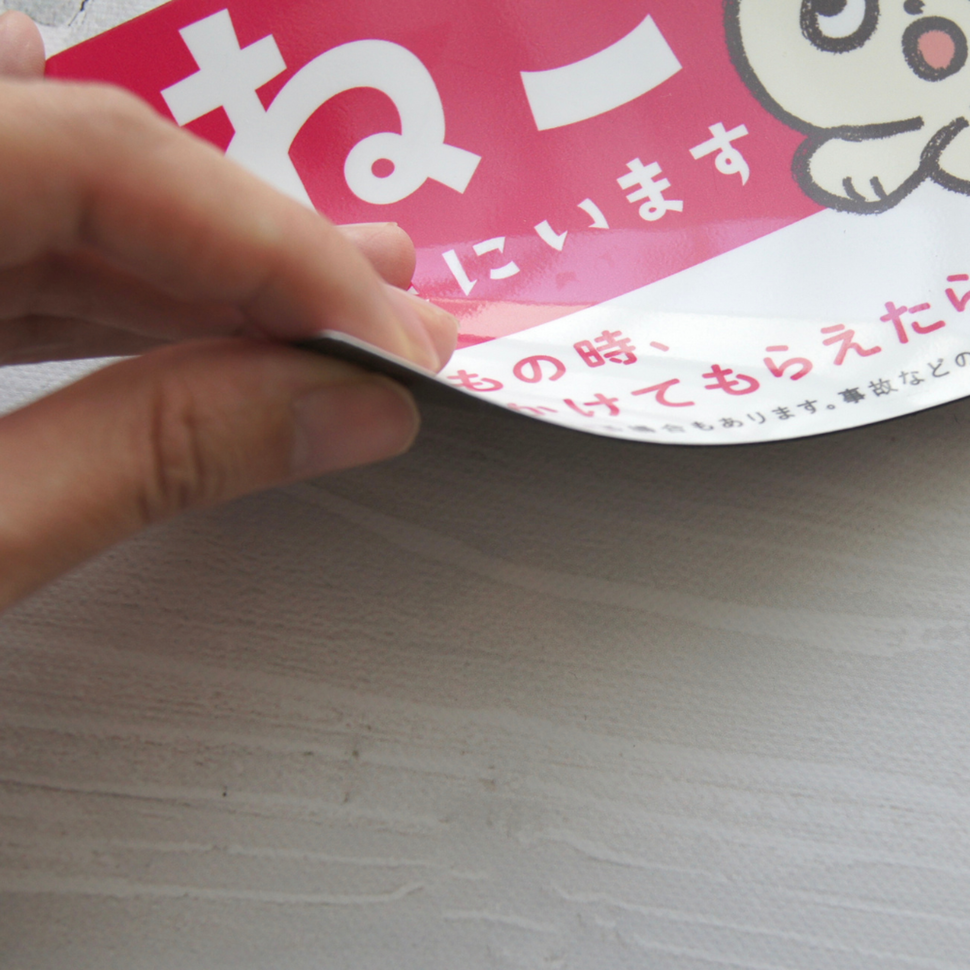 車用マグネット【ねこが家にいます】