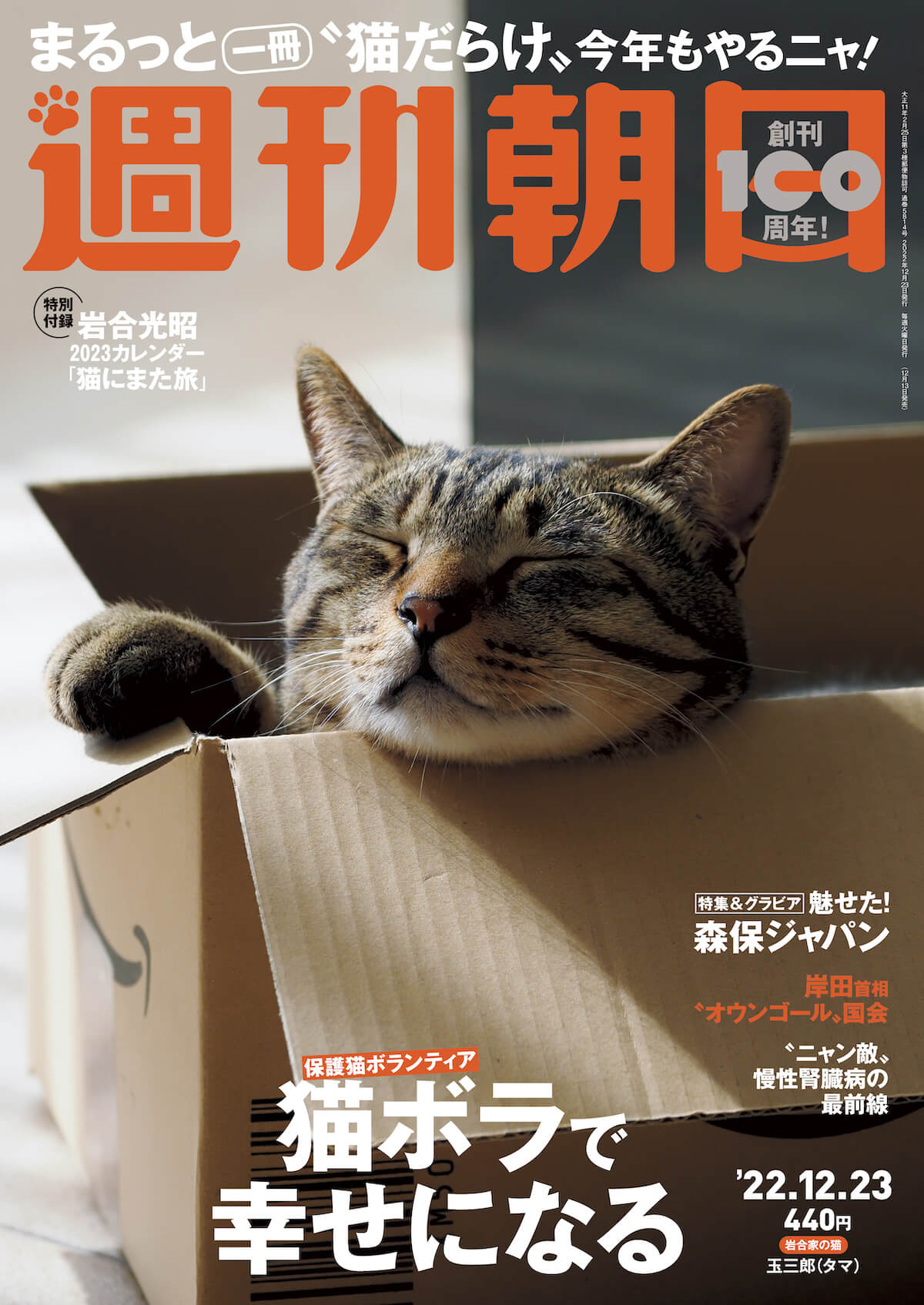 雑誌「週刊朝日」にねこヘルプ手帳を取材していただきました - もしもshop Helmo