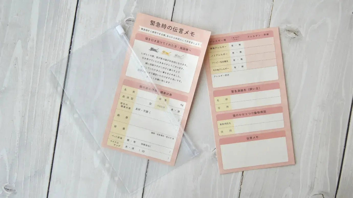 犬用追加オプション：防災伝言メモ - もしもshop Helmo