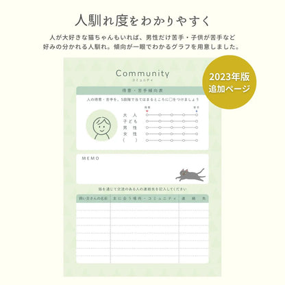 ねこヘルプ手帳（冊子式）| 猫の母子手帳・健康管理ノート | 災害・もしもの緊急時に愛猫を守る命の記録 - もしもshop Helmo