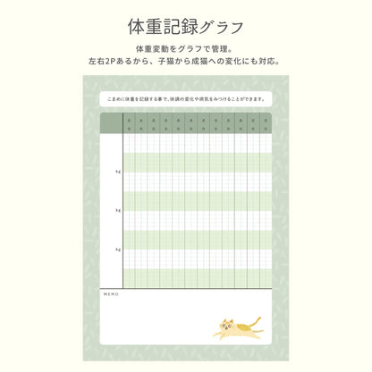 ねこヘルプ手帳（冊子式）| 猫の母子手帳・健康管理ノート | 災害・もしもの緊急時に愛猫を守る命の記録 - もしもshop Helmo